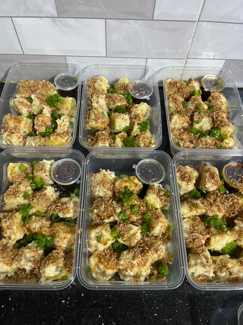Eleven-piece chicken dumpling packages ready to share
